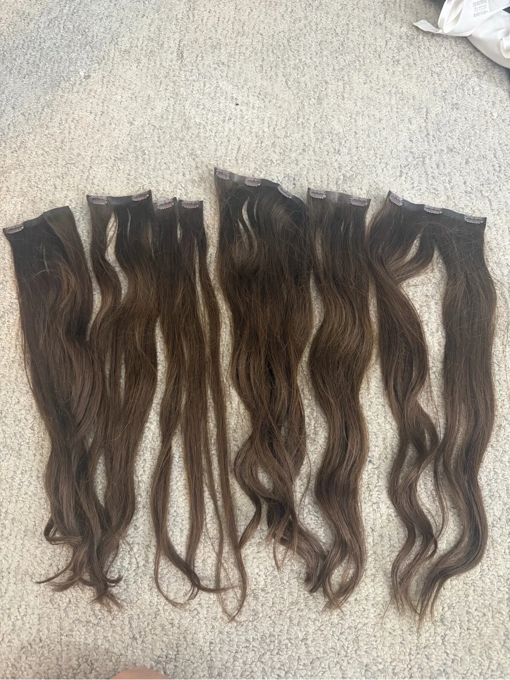 GOO GOO Invisi Edge Clip in Hair Extensions Set 24inch 170g 4A chocolate brown